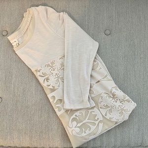 Anthropologie | Meadow Rue, Cream Blouse